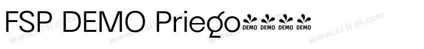 FSP DEMO Priego字体转换
